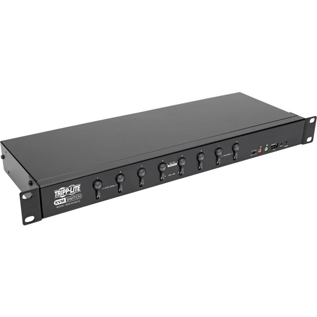 Tripp Lite by Eaton 8-Port DVI/USB KVM Switch with Audio and USB 2.0 Peripheral Sharing, 1U Rack-Mount, Dual-Link, 2560 x 1600 - B024-DUA8-DL