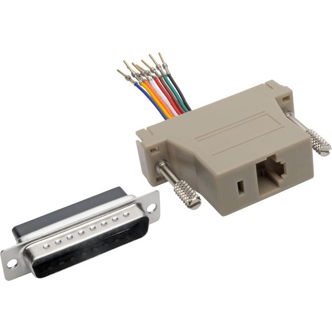 Tripp Lite by Eaton DB25 to RJ45 Modular Serial Adapter (M/F), RS-232, RS-422, RS-485 - P440-825FM