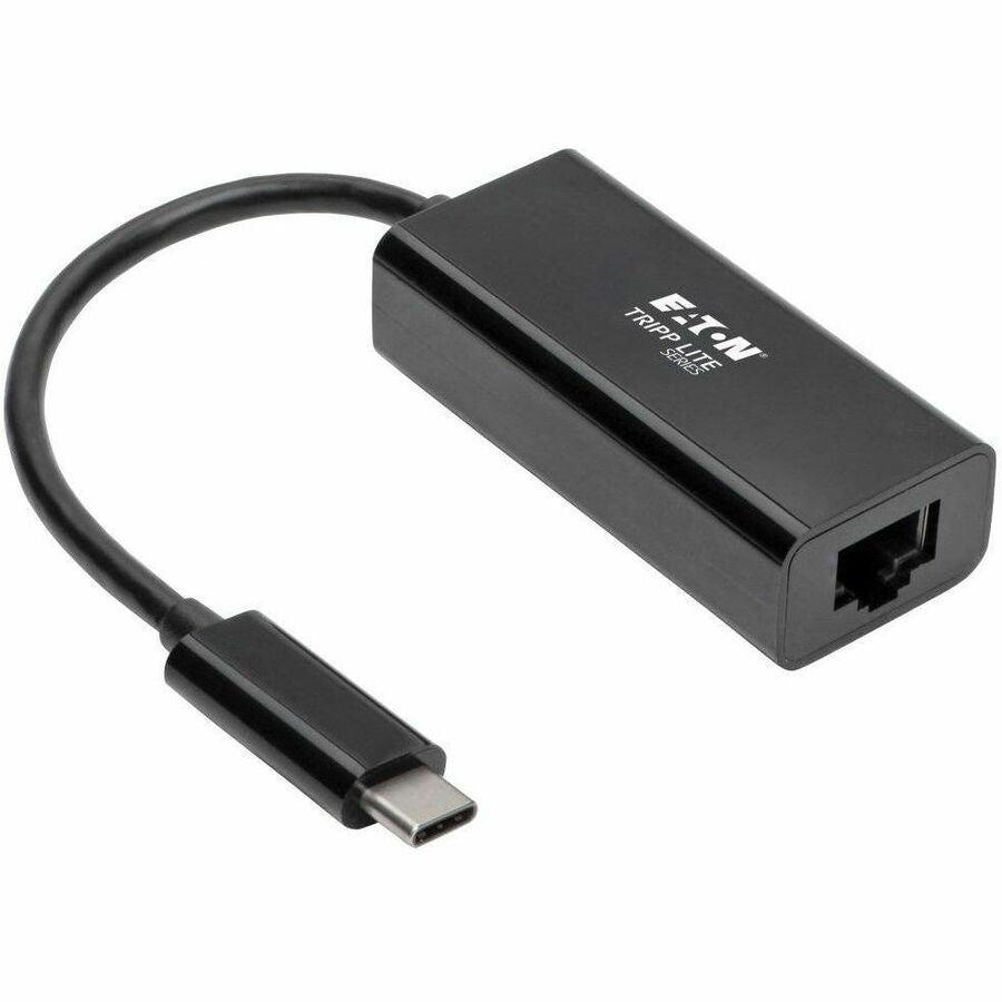 Tripp Lite by Eaton USB C to Gigabit Ethernet Adapter USB Type C to Gbe 10/100/1000 Thunderbolt 3 Compatible Black - U436-06N-GB