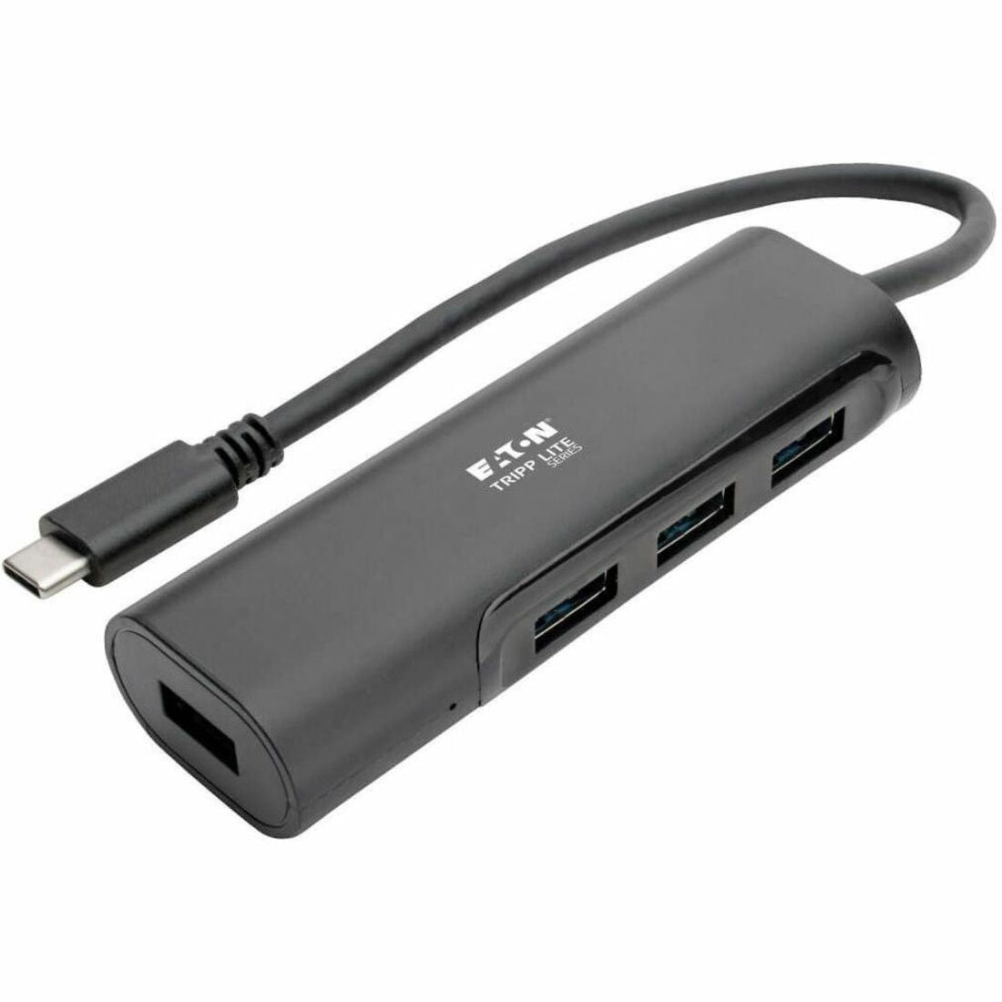 Eaton Tripp Lite Series 4-Port USB-C Hub, USB 3.x (5Gbps), 4x USB-A Ports, Black - U460-004-4AB