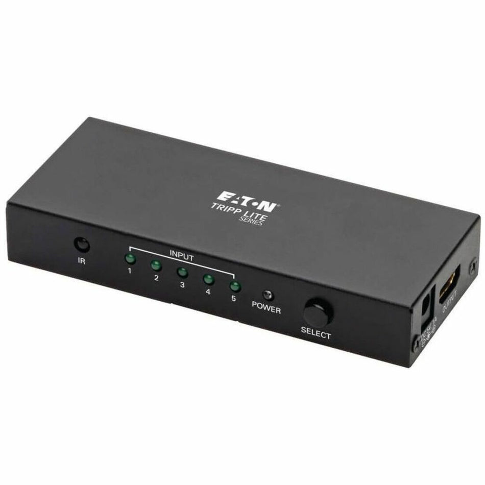 Eaton Tripp Lite Series 5-Port HDMI Switch with Remote Control - 4K 60 Hz, UHD, 4:4:4, HDR, 3D - B119-005-UHD