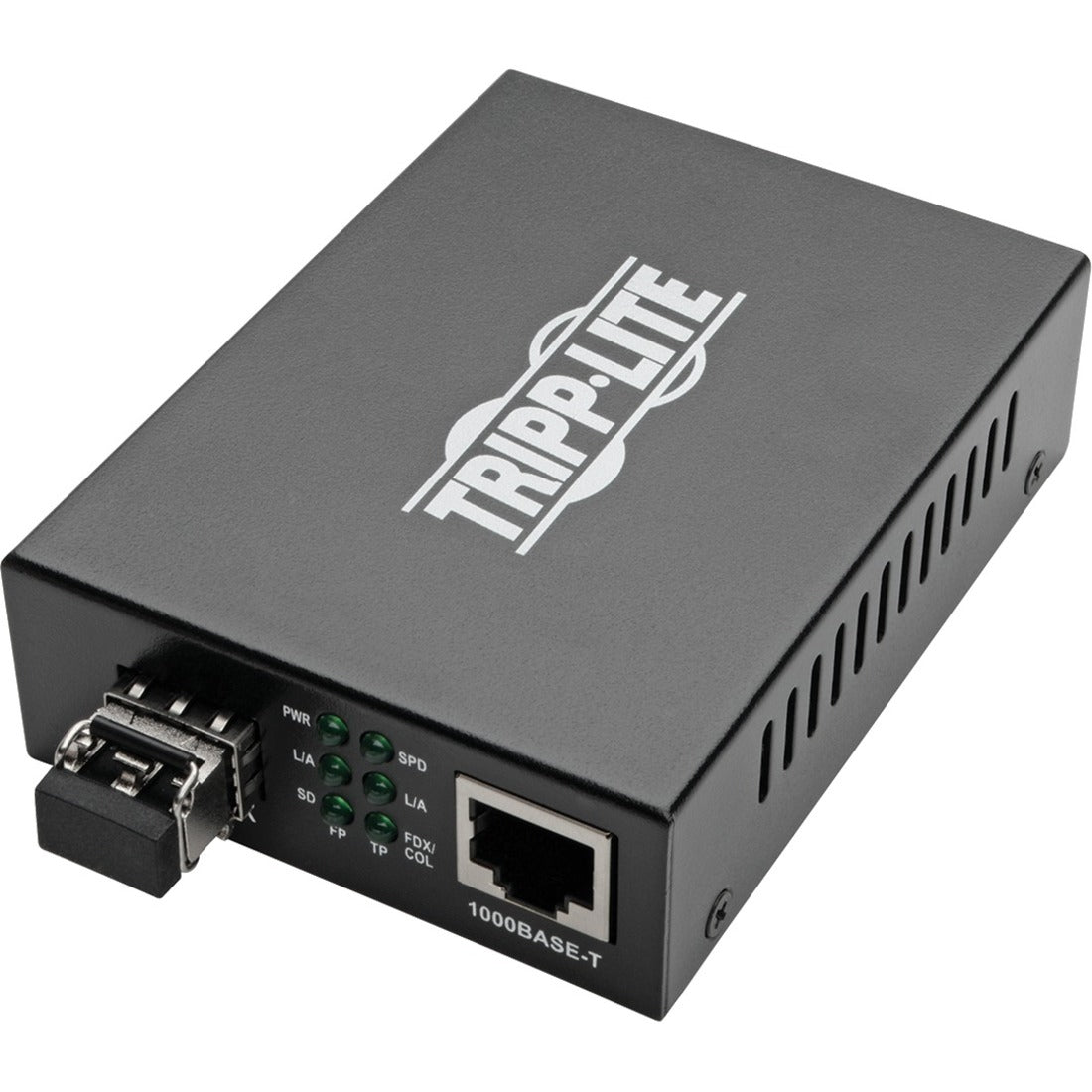 Eaton Tripp Lite Series Gigabit Multimode Fiber to Ethernet Media Converter, 10/100/1000 LC, International Power Supply, 850 nm, 550M (1804.46 ft.) - N785-INT-LC-MM