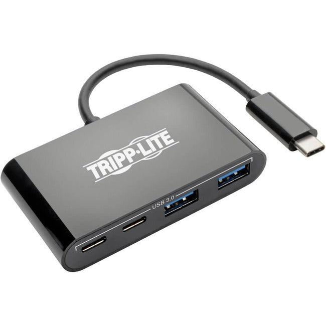 Tripp Lite by Eaton 4-Port USB-C Hub, USB 3.x (5Gbps), 2x USB-A, 2x USB-C, Black - U460-004-2A2CB
