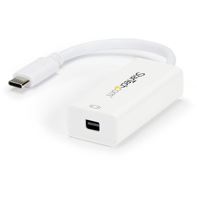 StarTech.com - USB-C to Mini DisplayPort Adapter - 4K 60Hz - White - USB Type-C to Mini DP Adapter - Thunderbolt 3 Compatible - CDP2MDP