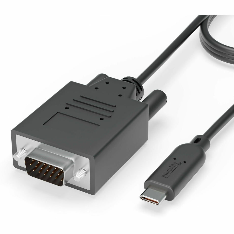 Plugable USB C to VGA Cable - Connect Your USB-C or Thunderbolt 3 Laptop to VGA Displays up to 1920x1080@60Hz - USBC-VGA-CABLE