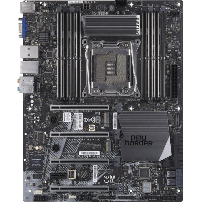 Supermicro C9X299-PGF Desktop Motherboard - Intel X299 Chipset - Socket R4 LGA-2066 - Intel Optane Memory Ready - ATX - MBD-C9X299-PGF-B