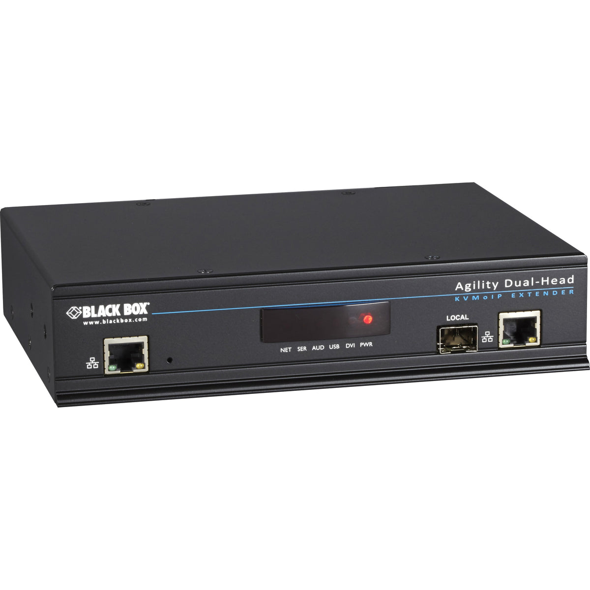 Black Box Agility KVM-Over-IP Matrix, Dual-Head DVI-D, USB 2.0, KVM Transmitter - ACR1020A-T