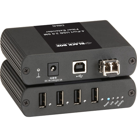 Black Box USB Extender - Single-Mode Fiber, 4-Port - IC406A-R2