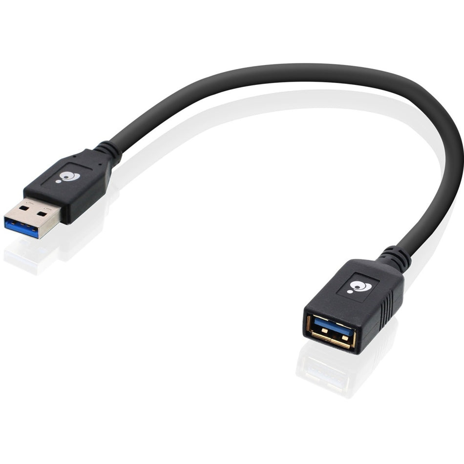 IOGEAR USB 3.0 Extension Cable Male to Female 12 Inch - G2LU3AMF