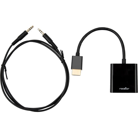 Rocstor Premium HDMI to VGA + 3.5mm Audio Adapter - Y10A187-B1