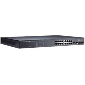 GeoVision 16-Port 802.3at Web Management PoE Switch - 140-POE1601-G02