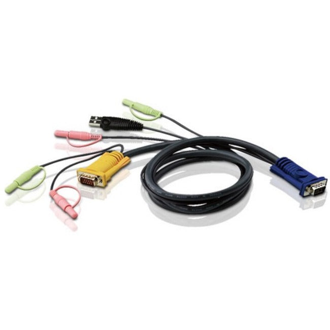 ATEN 2L-5305U 5M USB KVM Cable with 3 in 1 SPHD and Audio - 2L5305U