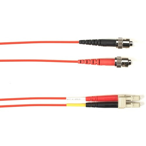 Black Box Fiber Optic Duplex Patch Network Cable - FOLZH62-010M-STLC-RD