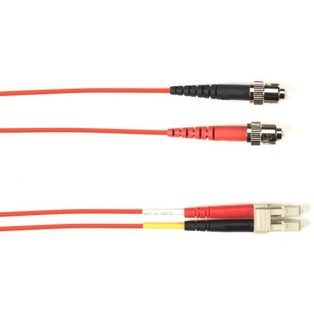 Black Box Fiber Optic Duplex Patch Network Cable - FOLZH62-010M-STLC-RD