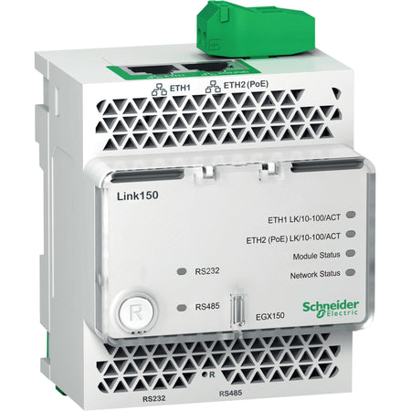 Schneider Electric Link 150 - ethernet gateway - 2 Ethernetport - 24 V DC and PoE - EGX150