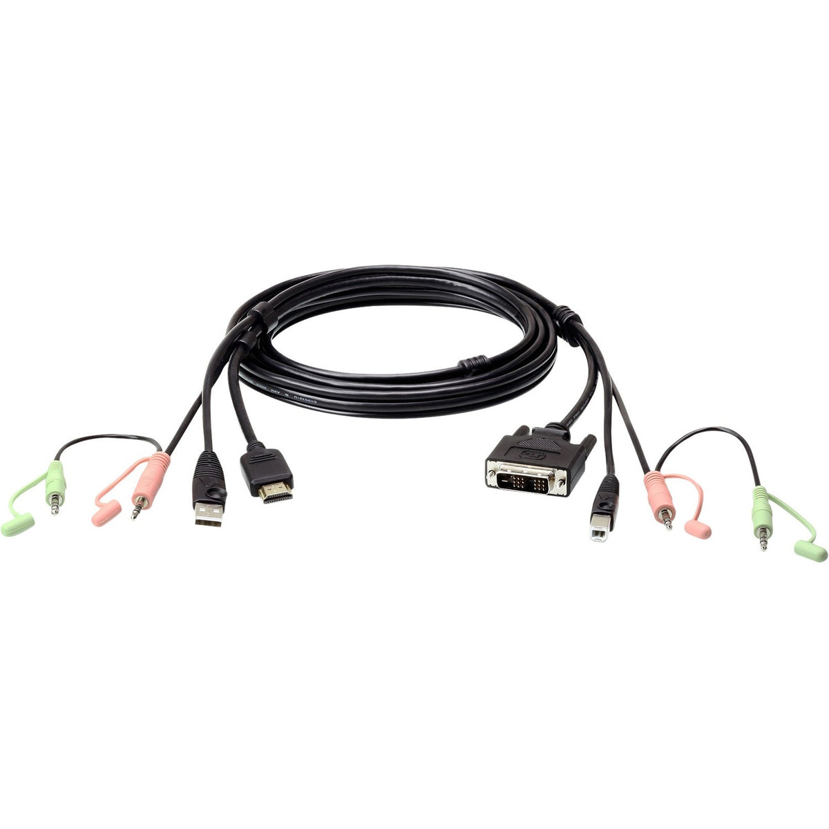 ATEN 1.8M USB HDMI to DVI-D KVM Cable with Audio - 2L7D02DH