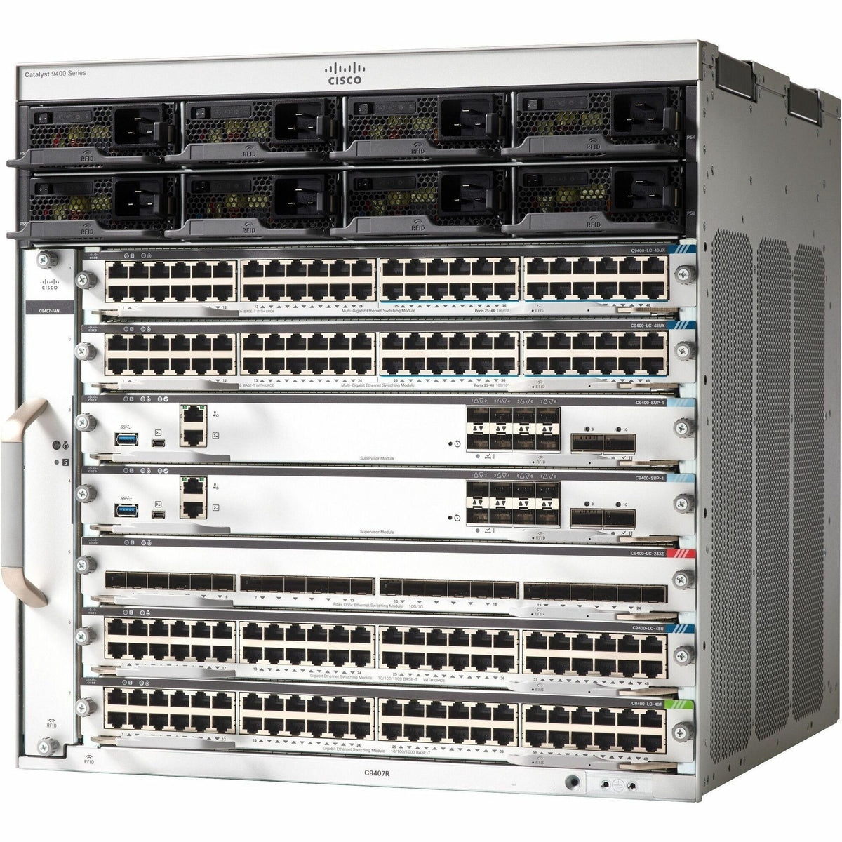 Cisco Catalyst C9407R Switch Chassis - C9407R-96U-BDL-EDU