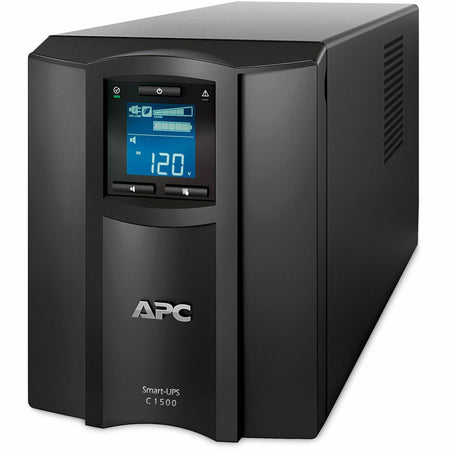 APC Smart-UPS C, Line Interactive, 1440VA, Tower, 120V, 8x NEMA 5-15R outlets, SmartConnect port, USB and Serial communication, AVR, Graphic LCD - SMC1500C