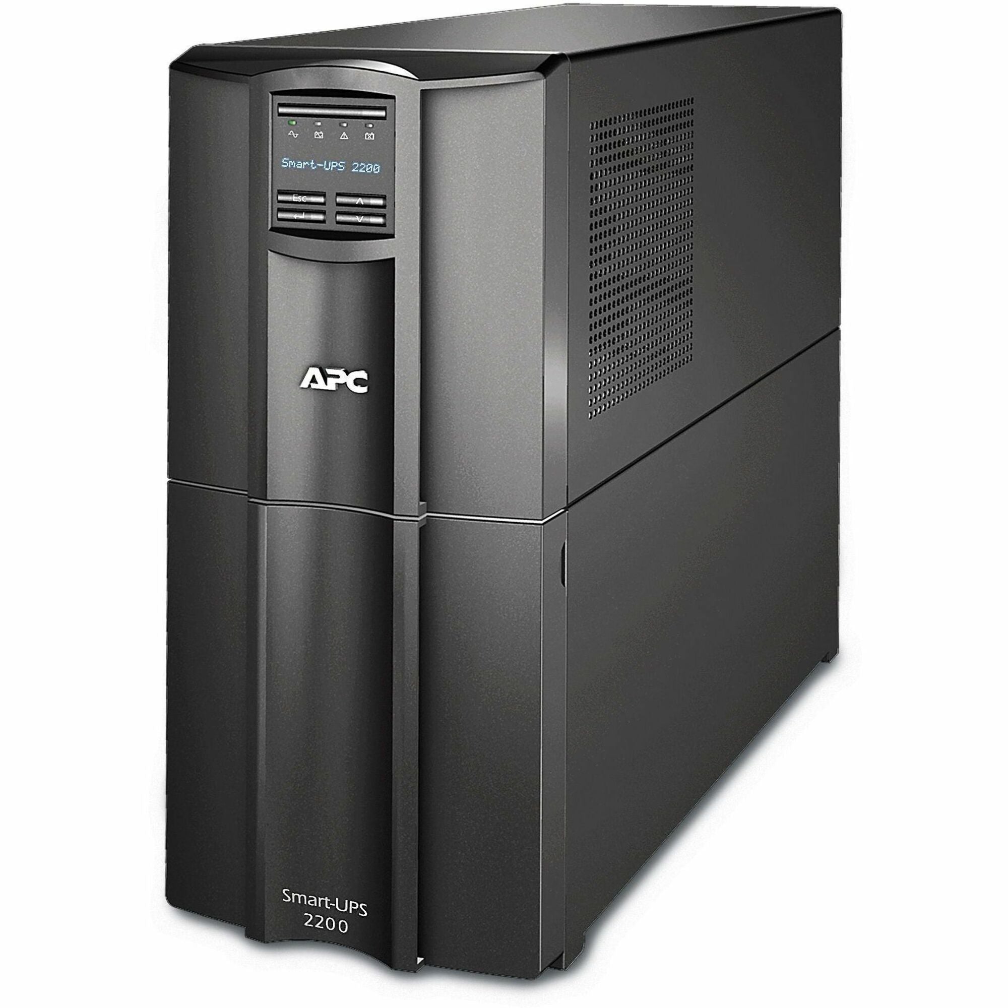APC Smart-UPS, Line Interactive, 2200VA, Tower, 120V, 8x NEMA 5-15R+2x NEMA 5-20R outlets, SmartConnect Port+SmartSlot, AVR, LCD - SMT2200C