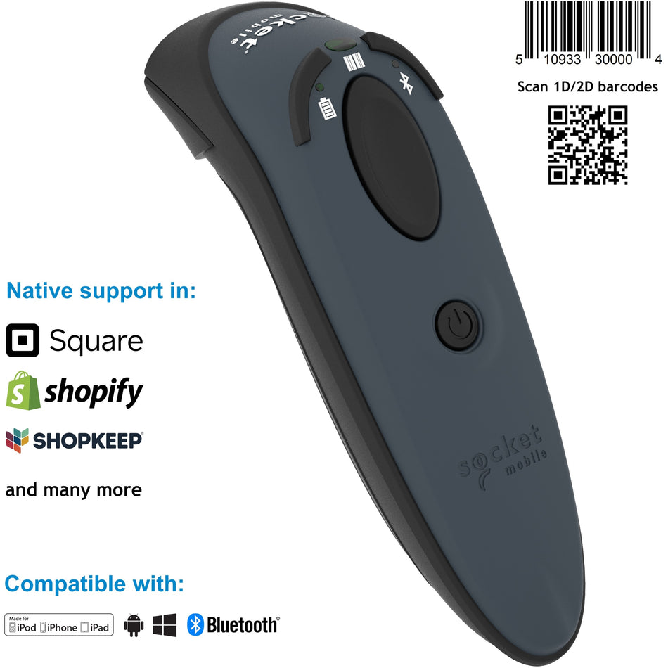 Socket Mobile DuraScan&reg; D740, Universal Barcode Scanner, Gray - CX3426-1872