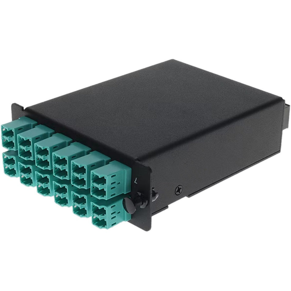 AddOn 4-Bay Cassette 3x 12-Fiber MPO In, 12 LC Duplex Out, Single-mode Duplex OM4 - ADD-4BAYC3MP12LCDM4