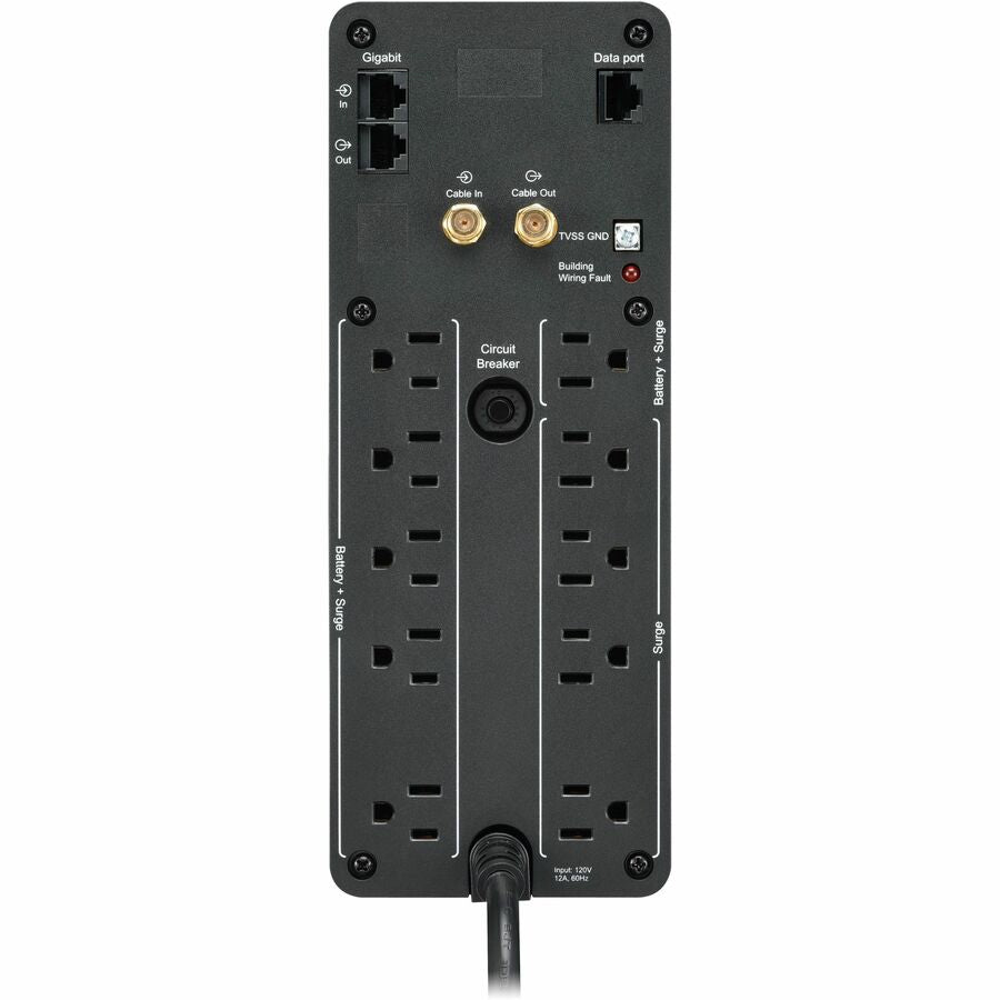 APC Back-UPS Pro, 1000VA/600W, Tower, 120V, 10x NEMA 5-15R outlets ...
