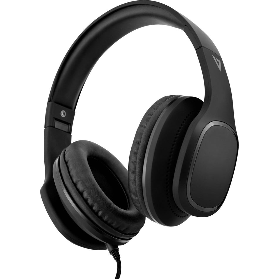 V7 Over-Ear Headphones with Microphone - Black - HA701-3NP