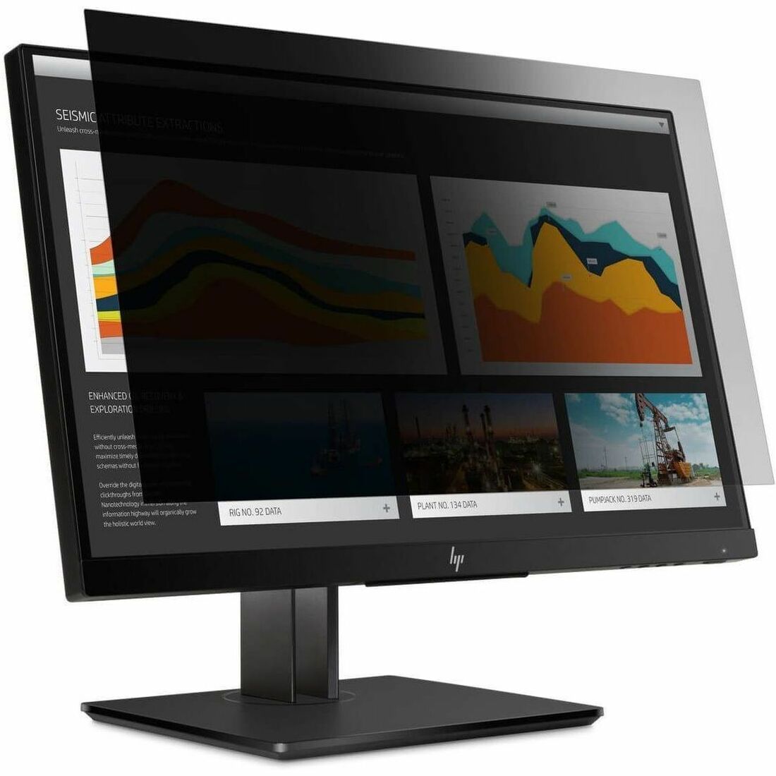 Targus 4Vu Privacy Screen for HP EliteDisplay E273 and HP Z27n G2, Landscape Clear - AST038GLZ