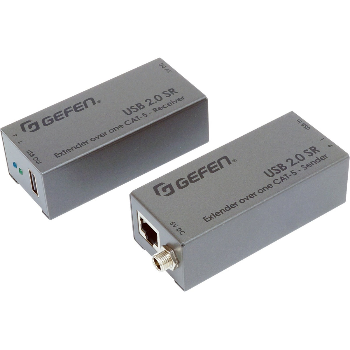 Gefen USB 2.0 SR Extender Over One CAT-5 Cable - EXT-USB2.0-SR