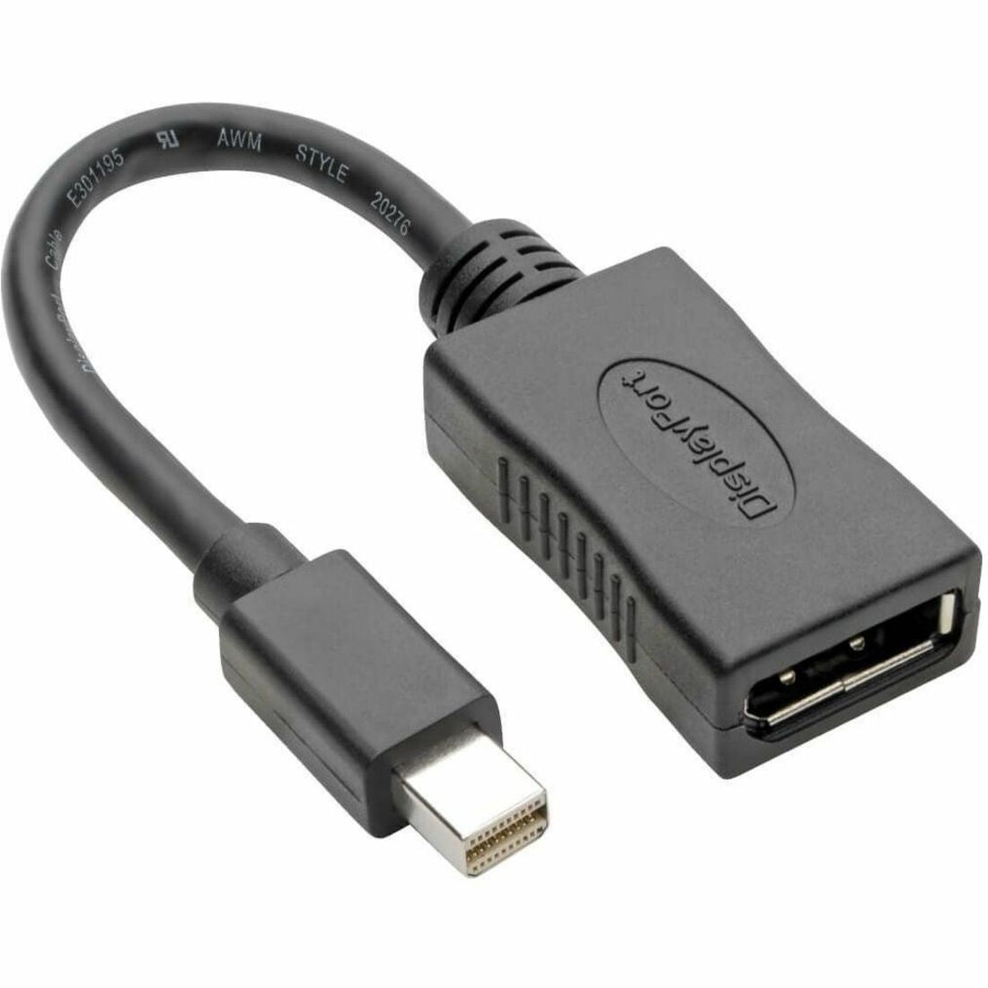 Tripp Lite by Eaton Keyspan Mini DisplayPort to DisplayPort Adapter 4K 60 Hz Black (M/F) 6-in. (15.24 cm) - P139-06N-DP4K6B