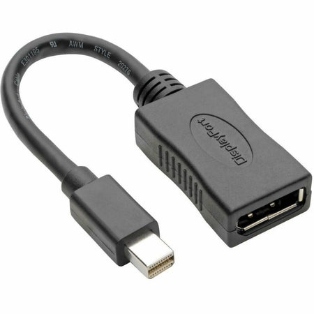 Tripp Lite by Eaton Keyspan Mini DisplayPort to DisplayPort Adapter 4K 60 Hz Black (M/F) 6-in. (15.24 cm) - P139-06N-DP4K6B