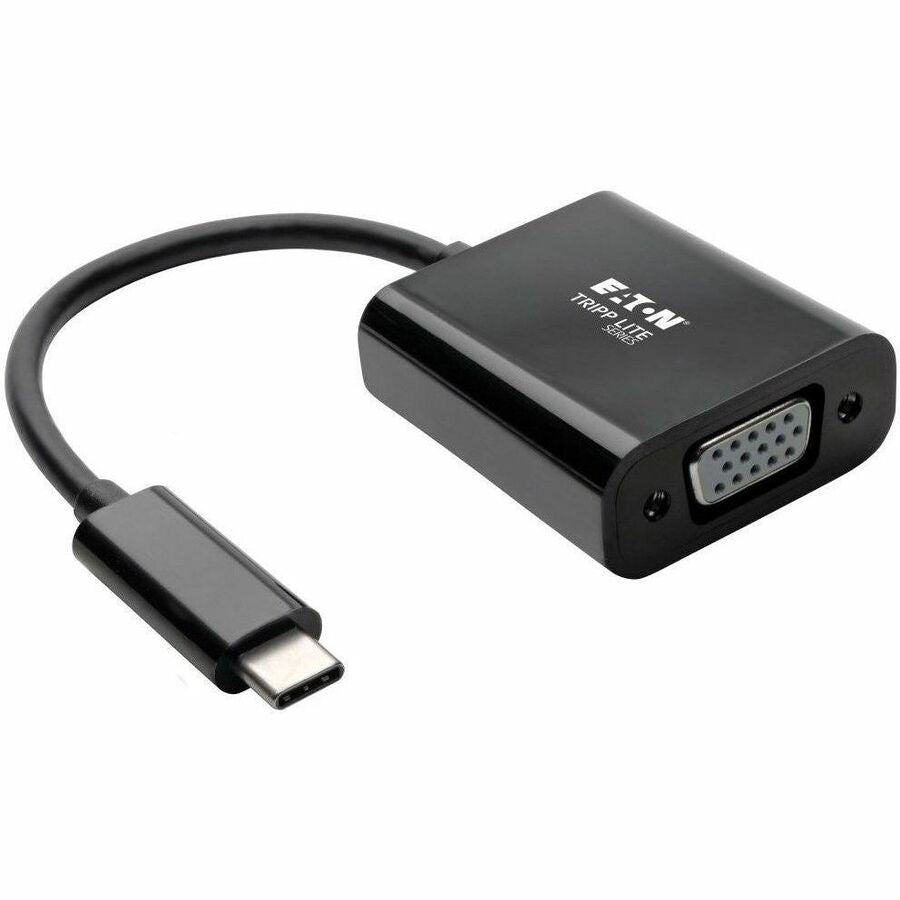 Tripp Lite by Eaton USB C to VGA Adapter Converter, Thunderbolt 3 - M/F, USB 3.1, 1080p, Black, USB Type C, USB-C, USB Type-C - U444-06N-VB-AM