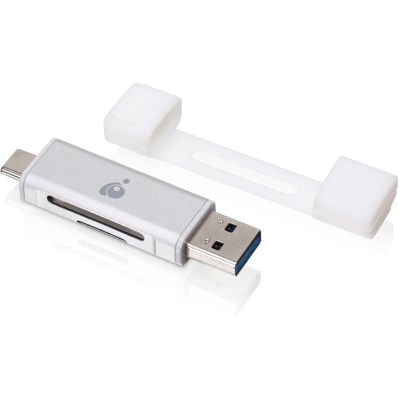 IOGEAR USB-C Duo Mobile Device Card Reader/Writer - GFR3C12
