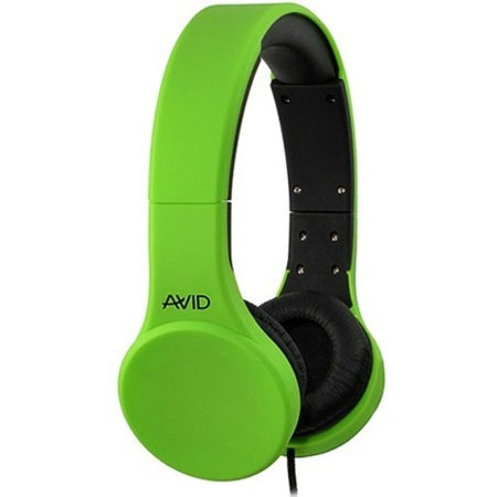 AVID AE-42 HEADSET WITH INLINE MIC & VOLUME CONTROL, GREEN - 2EDU-421332-GRN