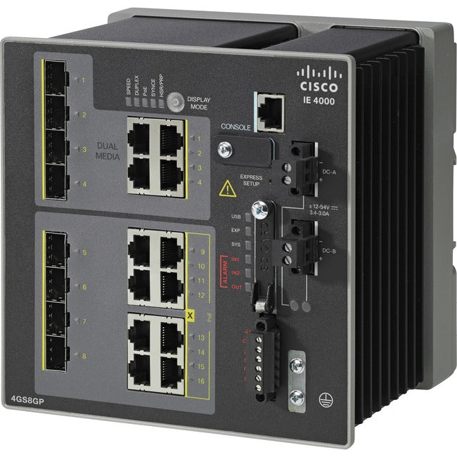 Cisco IE-4000-4GS8GP4G-E Layer 3 Switch - IE40004GS8GP4GE-RF