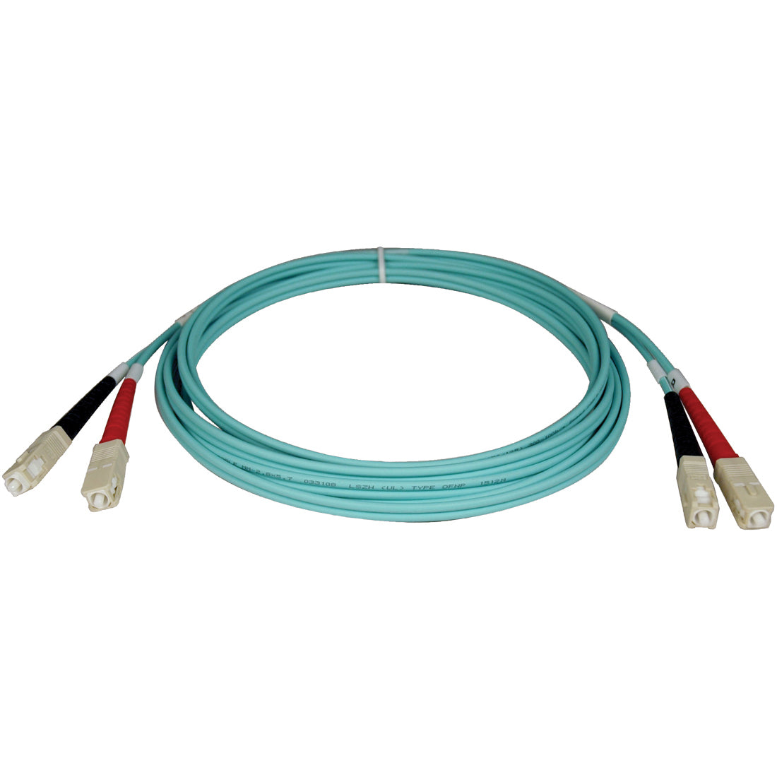Eaton Tripp Lite Series 10Gb Duplex Multimode 50/125 OM3 LSZH Fiber Patch Cable (SC/SC) - Aqua, 15M (50 ft.) - N806-15M