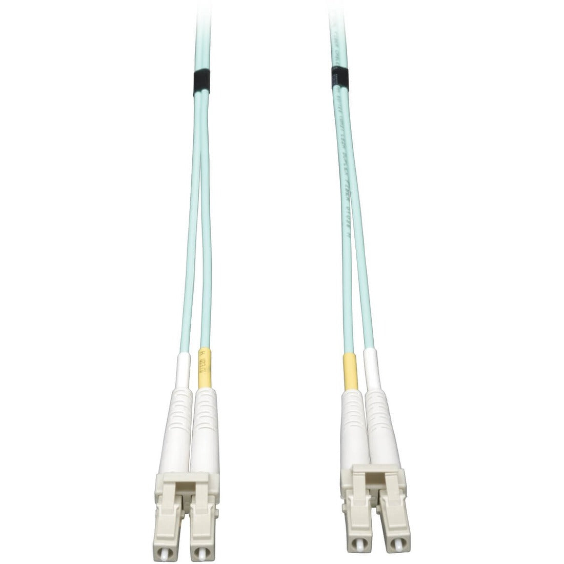 Eaton Tripp Lite Series 10Gb/40Gb/100Gb Duplex Multimode 50/125 OM3 LSZH Fiber Patch Cable (LC/LC), Aqua, 10M (32.8 ft.) - N820-10M