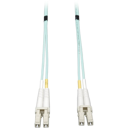 Eaton Tripp Lite Series 10Gb/40Gb/100Gb Duplex Multimode 50/125 OM3 LSZH Fiber Patch Cable (LC/LC), Aqua, 10M (32.8 ft.) - N820-10M