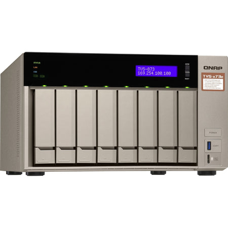 QNAP Powerful NAS with AMD RX-421BD Quad-Core APU and PCIe Expandability - TVS-873e-4G-US