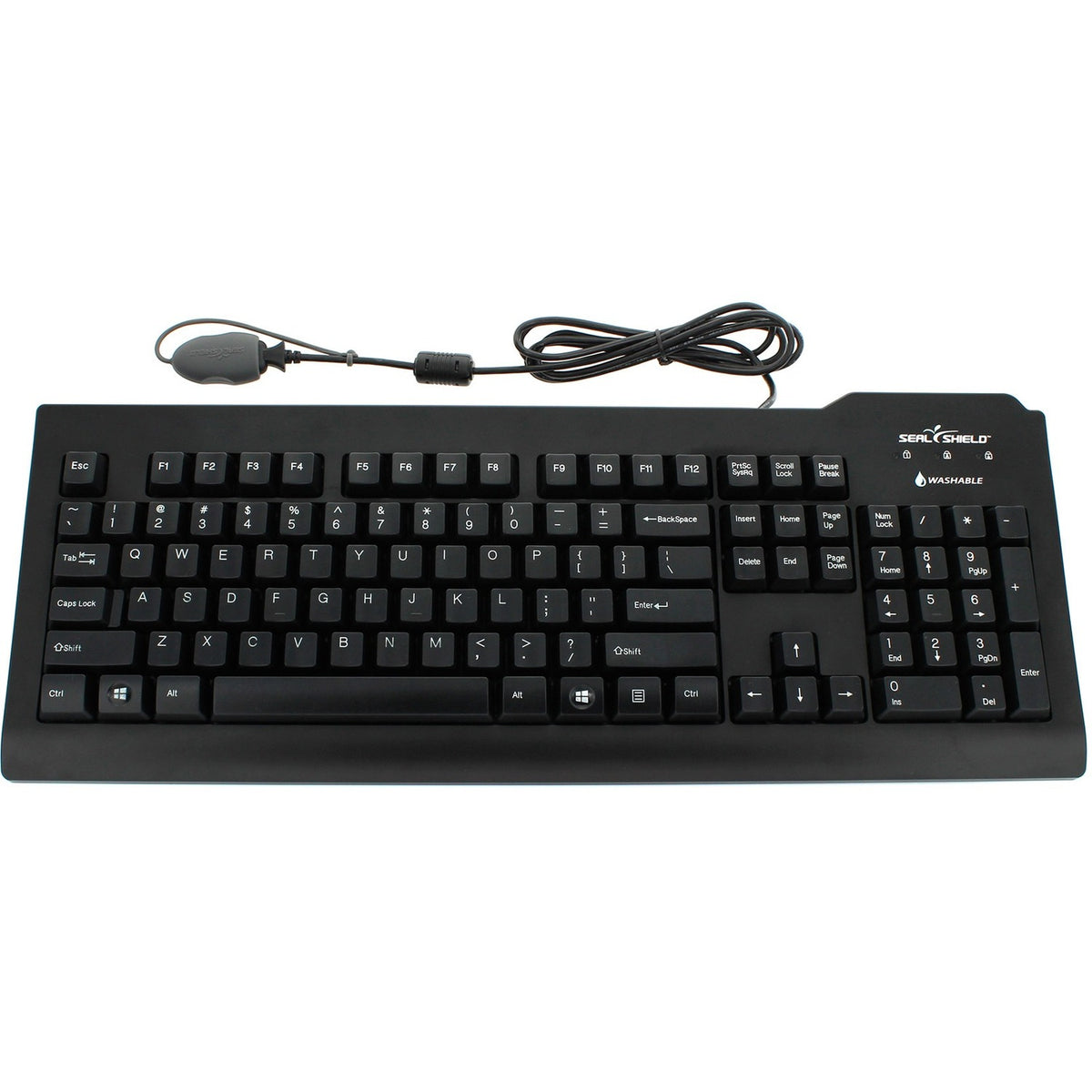 Seal Shield Silver Seal Glow Waterproof Keyboard Long Cable - SSKSV207GL