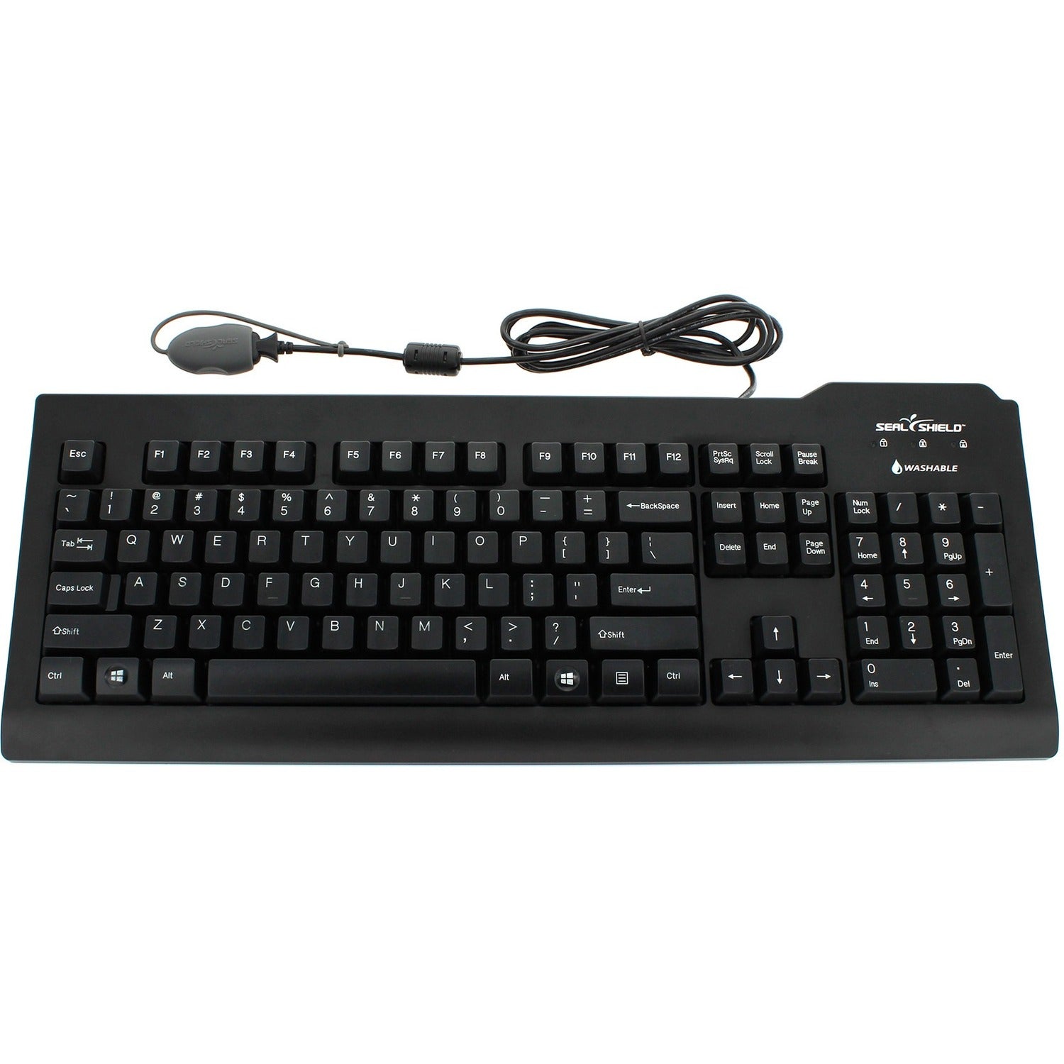 Seal Shield Silver Seal Glow Waterproof Keyboard Long Cable - SSKSV207GL