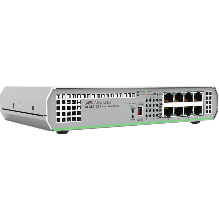 Allied Telesis 8-Port 10/100/1000T UnManaged Switch With External PSU - AT-GS910/8E-10