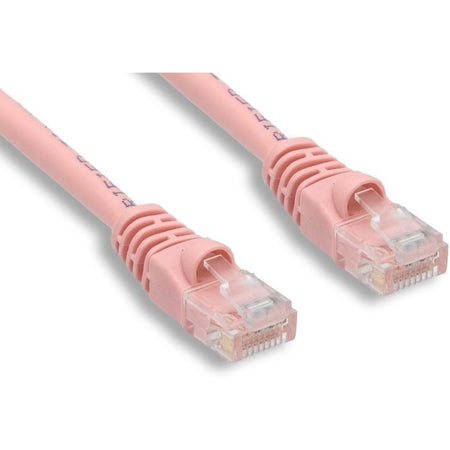 Cat6 Category 6 550mhz Patch Cord Booted Snagless - 15FT Pink - C6-PK-15-ENC