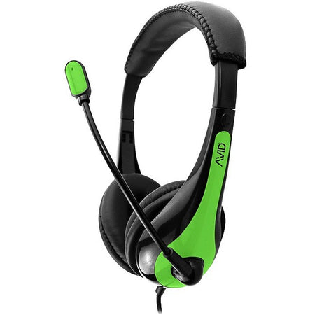 AVID AE-36 HEADSET WITH NOISE CANCELLING MIC & 3.5MM PLUG GREEN - 1EDUAE36GREEN