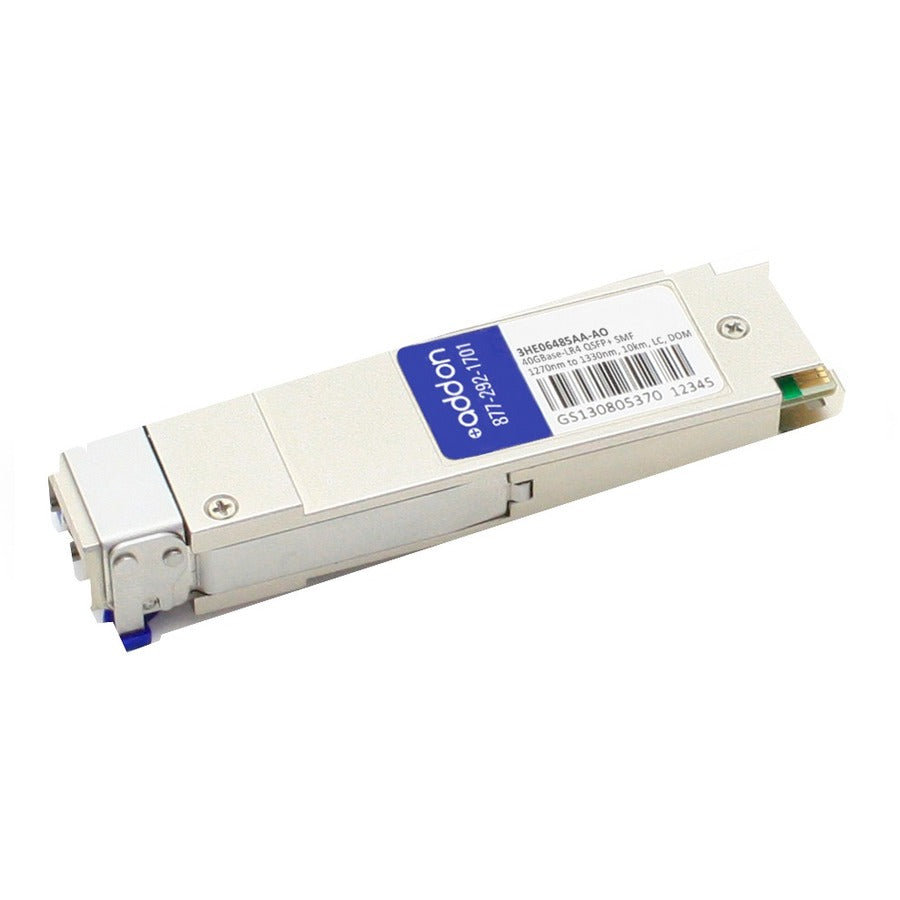 AddOn Alcatel-Lucent Nokia 3HE06485AA Compatible TAA Compliant 40GBase-LR4 QSFP+ Transceiver (SMF, 1270nm to 1330nm, 10km, LC, DOM) - 3HE06485AA-AO