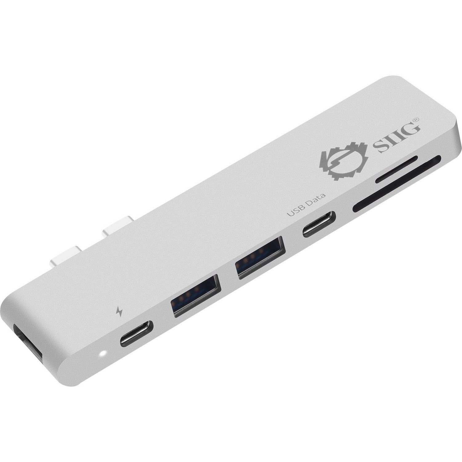 SIIG Thunderbolt 3 USB-C Hub HDMI with Card Reader & PD Adapter - Silver - JU-TB0412-S1