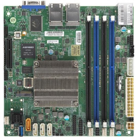 Supermicro A2SDi-4C-HLN4F Server Motherboard - Intel Chipset - Socket BGA-1310 - Mini ITX - MBD-A2SDI-4C-HLN4F-O