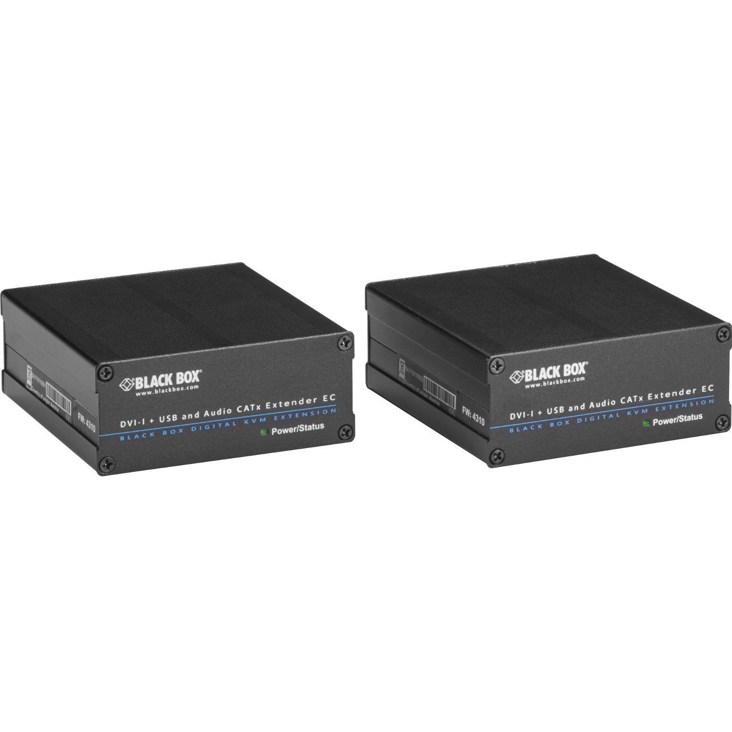 Black Box EC Series KVM CATx Extender Kit - DVI-D, USB, Audio - ACX310-R2