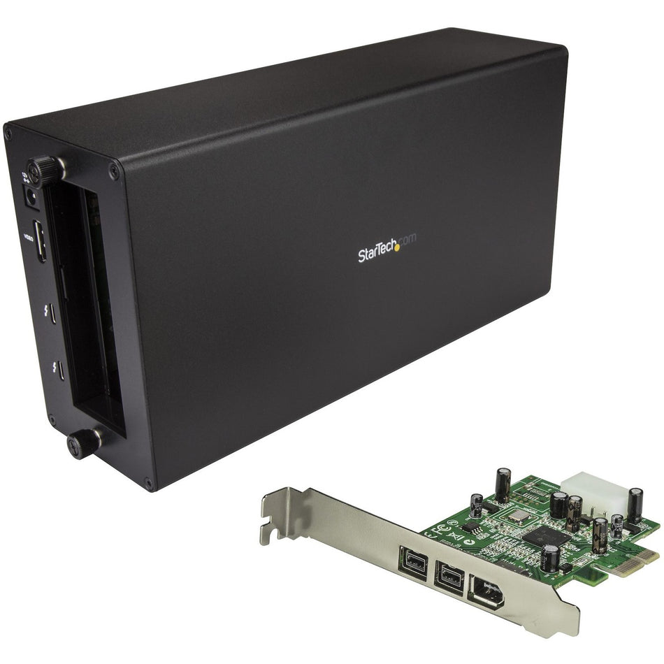 StarTech.com Thunderbolt 3 to FireWire Adapter - External PCI Enclosure - PCIe Card plus TB3 Chassis - BNDTB1394B3