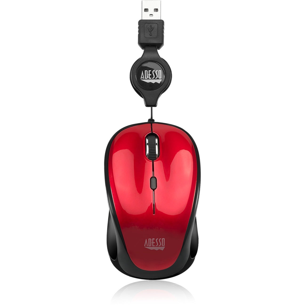 Adesso iMouse S8R - USB Illuminated Retractable Mini Mouse - IMOUSE S8R